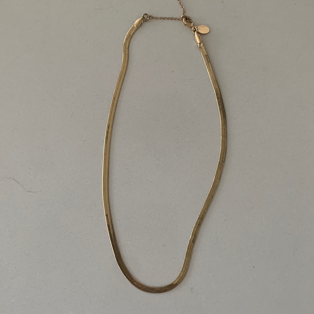 Flat Snake Chain Necklace